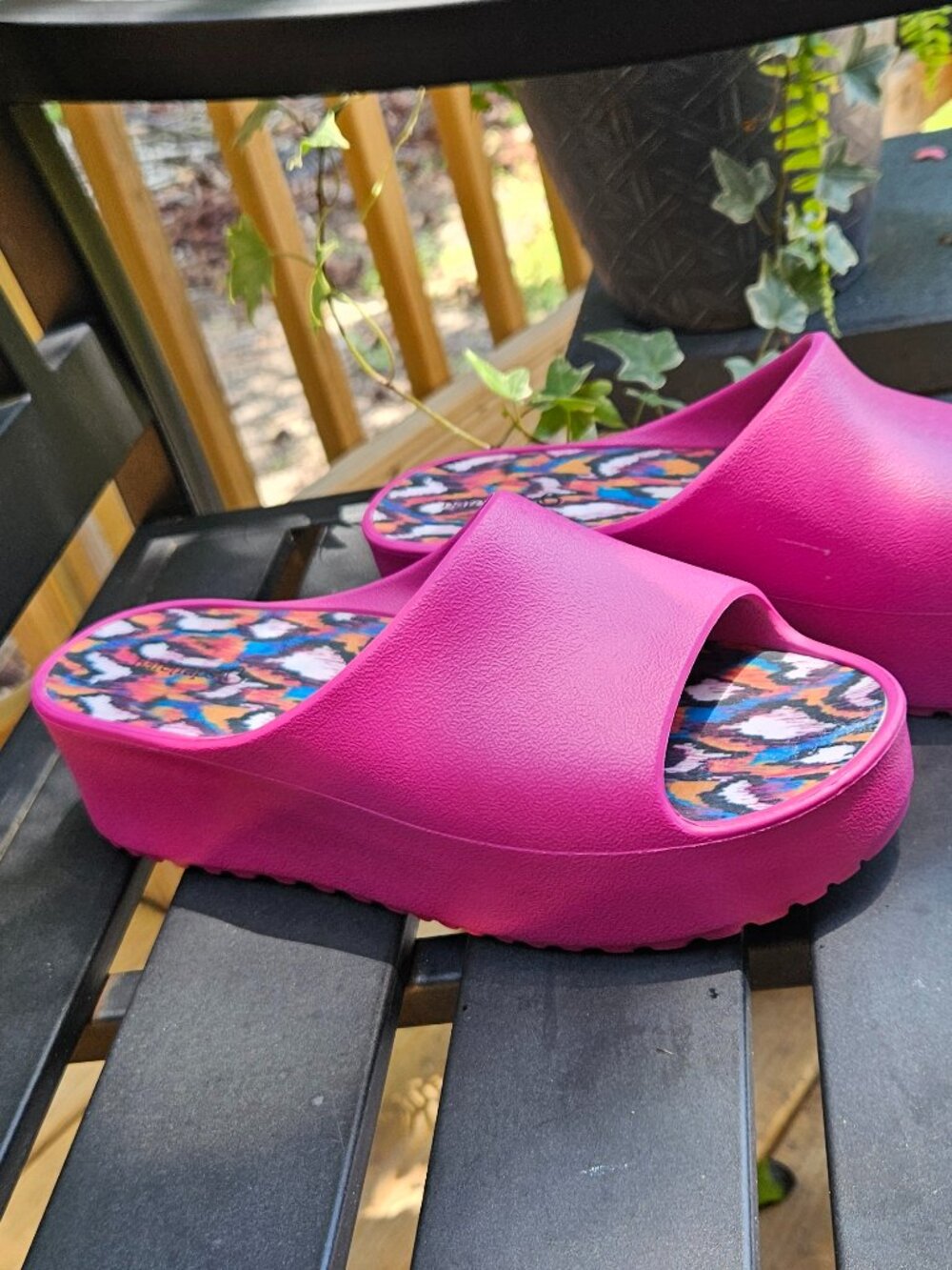 Baretraps Parvati Platform Slides Pink Sz 8